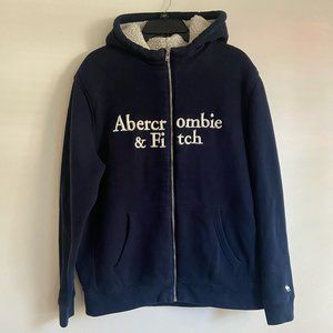 Abercrombie & Fitch Men's Sherpa Lined Full-Zip Hoodie XL